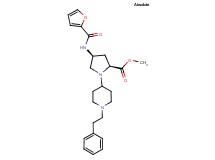 methyl (4S)-4-(2-furoylamino)-1-[1-(2-phenylethyl)-4-piperidinyl]-L-prolinate