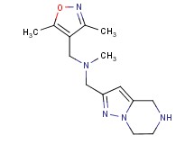 [(3,5-dimethyl-4-isoxazolyl)methyl]methyl(4,5,6,7-tetrahydropyrazolo[1,5-a]pyrazin-2-ylmethyl)amine dihydrochloride
