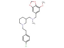 ({1-[2-(4-chlorophenyl)ethyl]-3-piperidinyl}methyl)[(7-methoxy-1,3-benzodioxol-5-yl)methyl]methylamine