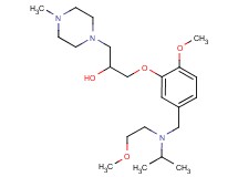 1-(5-{[isopropyl(2-methoxyethyl)amino]methyl}-2-methoxyphenoxy)-3-(4-methyl-1-piperazinyl)-2-propanol