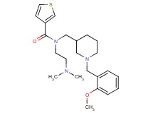 N-[2-(dimethylamino)ethyl]-N-{[1-(2-methoxybenzyl)-3-piperidinyl]methyl}-3-thiophenecarboxamide