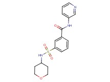 N-pyridin-3-yl-3-[(tetrahydro-2H-pyran-4-ylamino)sulfonyl]benzamide