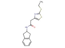 N-(2,3-dihydro-1H-inden-2-yl)-2-[2-(ethylthio)-1,3-thiazol-4-yl]acetamide