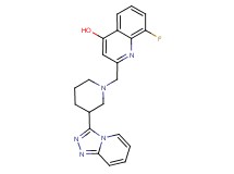 8-fluoro-2-[(3-[1,2,4]triazolo[4,3-a]pyridin-3-ylpiperidin-1-yl)methyl]quinolin-4-ol