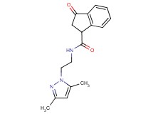 N-[2-(3,5-dimethyl-1H-pyrazol-1-yl)ethyl]-3-oxo-1-indanecarboxamide