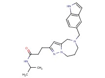 3-[5-(1H-indol-5-ylmethyl)-5,6,7,8-tetrahydro-4H-pyrazolo[1,5-a][1,4]diazepin-2-yl]-N-isopropylpropanamide