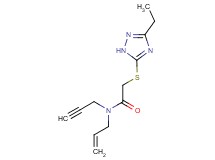 N-allyl-2-[(3-ethyl-1H-1,2,4-triazol-5-yl)thio]-N-prop-2-yn-1-ylacetamide