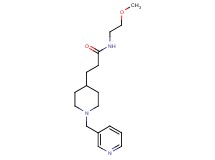 N-(2-methoxyethyl)-3-[1-(3-pyridinylmethyl)-4-piperidinyl]propanamide