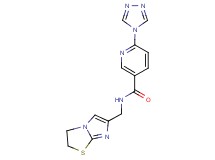 N-(2,3-dihydroimidazo[2,1-b][1,3]thiazol-6-ylmethyl)-6-(4H-1,2,4-triazol-4-yl)nicotinamide