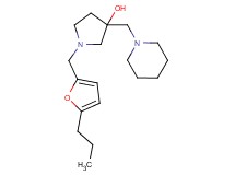 3-(piperidin-1-ylmethyl)-1-[(5-propyl-2-furyl)methyl]pyrrolidin-3-ol