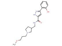 3-(2-hydroxyphenyl)-N-{[1-(3-methoxypropyl)-3-pyrrolidinyl]methyl}-1H-pyrazole-5-carboxamide