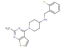 N-(2-fluorobenzyl)-1-(2-methylthieno[2,3-d]pyrimidin-4-yl)piperidin-4-amine