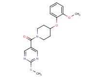 5-{[4-(2-methoxyphenoxy)-1-piperidinyl]carbonyl}-2-(methylthio)pyrimidine