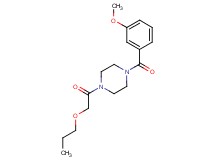 1-(3-methoxybenzoyl)-4-(propoxyacetyl)piperazine