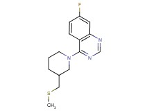 7-fluoro-4-{3-[(methylthio)methyl]piperidin-1-yl}quinazoline
