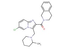2-({6-chloro-3-[(2-methyl-1-piperidinyl)methyl]imidazo[1,2-a]pyridin-2-yl}carbonyl)-1,2,3,4-tetrahydroisoquinoline