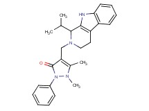 4-[(1-isopropyl-1,3,4,9-tetrahydro-2H-beta-carbolin-2-yl)methyl]-1,5-dimethyl-2-phenyl-1,2-dihydro-3H-pyrazol-3-one