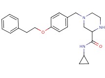 N-cyclopropyl-4-[4-(2-phenylethoxy)benzyl]-2-piperazinecarboxamide
