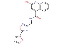 N-{[5-(2-furyl)-1,2,4-oxadiazol-3-yl]methyl}-2-hydroxy-4-quinolinecarboxamide