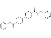 1'-(3-pyridinylacetyl)-N-(3-pyridinylmethyl)-1,4'-bipiperidine-4-carboxamide