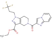 ethyl 5-(imidazo[1,2-a]pyridin-2-ylcarbonyl)-1-(3,3,3-trifluoropropyl)-4,5,6,7-tetrahydro-1H-pyrazolo[4,3-c]pyridine-3-carboxylate