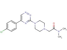 2-{4-[5-(4-chlorophenyl)-1,2,4-triazin-3-yl]-1-piperazinyl}-N,N-dimethylacetamide