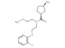 (1S*,3R*)-3-amino-N-[2-(2-fluorophenoxy)ethyl]-N-(2-methoxyethyl)cyclopentanecarboxamide