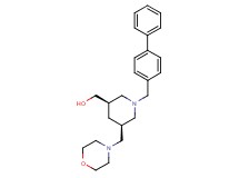 [(3R*,5S*)-1-(biphenyl-4-ylmethyl)-5-(morpholin-4-ylmethyl)piperidin-3-yl]methanol