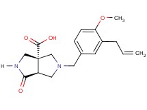 (3aR*,6aS*)-5-(3-allyl-4-methoxybenzyl)-1-oxohexahydropyrrolo[3,4-c]pyrrole-3a(1H)-carboxylic acid