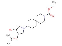 ethyl 9-[(3S*,4S*)-3-hydroxy-4-isopropoxypyrrolidin-1-yl]-3-azaspiro[5.5]undecane-3-carboxylate