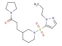 3-(3-oxo-3-pyrrolidin-1-ylpropyl)-1-[(1-propyl-1H-pyrazol-5-yl)sulfonyl]piperidine