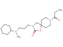 3-{3-[cyclohexyl(methyl)amino]propyl}-8-propionyl-1-oxa-3,8-diazaspiro[4.5]decan-2-one