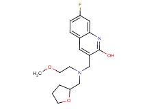 7-fluoro-3-{[(2-methoxyethyl)(tetrahydro-2-furanylmethyl)amino]methyl}-2-quinolinol