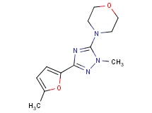 4-[1-methyl-3-(5-methyl-2-furyl)-1H-1,2,4-triazol-5-yl]morpholine