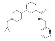 1'-(cyclopropylmethyl)-N-(3-pyridinylmethyl)-1,4'-bipiperidine-3-carboxamide