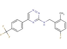 N-(5-fluoro-2-methylbenzyl)-5-[4-(trifluoromethyl)phenyl]-1,2,4-triazin-3-amine
