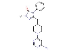 5-{[1-(6-aminopyrimidin-4-yl)piperidin-4-yl]methyl}-2-methyl-4-phenyl-2,4-dihydro-3H-1,2,4-triazol-3-one
