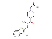 1-(2-amino-2-oxoethyl)-N-[(3-chloro-1-benzothien-2-yl)methyl]-N-methyl-4-piperidinecarboxamide