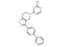 4-(3-biphenyl-4-yl-6,7-dihydroisoxazolo[4,5-c]pyridin-5(4H)-yl)pyrimidin-2-amine