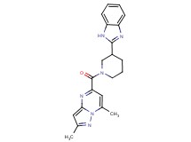 5-{[3-(1H-benzimidazol-2-yl)-1-piperidinyl]carbonyl}-2,7-dimethylpyrazolo[1,5-a]pyrimidine