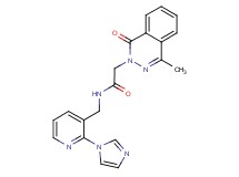 N-{[2-(1H-imidazol-1-yl)pyridin-3-yl]methyl}-2-(4-methyl-1-oxophthalazin-2(1H)-yl)acetamide