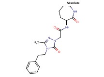 2-[3-methyl-5-oxo-4-(2-phenylethyl)-4,5-dihydro-1H-1,2,4-triazol-1-yl]-N-[(3S)-2-oxo-3-azepanyl]acetamide