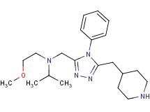 N-(2-methoxyethyl)-N-{[4-phenyl-5-(piperidin-4-ylmethyl)-4H-1,2,4-triazol-3-yl]methyl}propan-2-amine