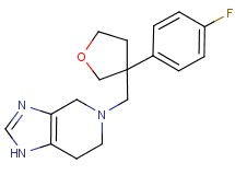 5-{[3-(4-fluorophenyl)tetrahydrofuran-3-yl]methyl}-4,5,6,7-tetrahydro-1H-imidazo[4,5-c]pyridine