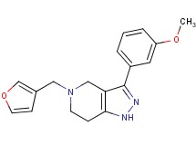 5-(3-furylmethyl)-3-(3-methoxyphenyl)-4,5,6,7-tetrahydro-1H-pyrazolo[4,3-c]pyridine