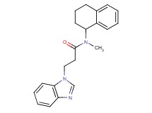 3-(1H-benzimidazol-1-yl)-N-methyl-N-(1,2,3,4-tetrahydro-1-naphthalenyl)propanamide