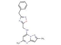 N-[(3-benzyl-1,2,4-oxadiazol-5-yl)methyl]-2,5-dimethylpyrazolo[1,5-a]pyrimidin-7-amine