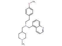 2-(4-methoxyphenyl)-N-[(1-methyl-4-piperidinyl)methyl]-N-(5-quinolinylmethyl)ethanamine