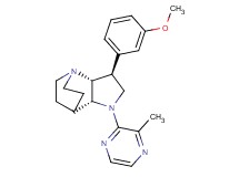 (2R*,3S*,6R*)-3-(3-methoxyphenyl)-5-(3-methyl-2-pyrazinyl)-1,5-diazatricyclo[5.2.2.0~2,6~]undecane