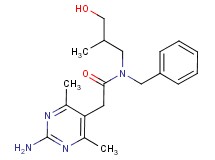 2-(2-amino-4,6-dimethylpyrimidin-5-yl)-N-benzyl-N-(3-hydroxy-2-methylpropyl)acetamide